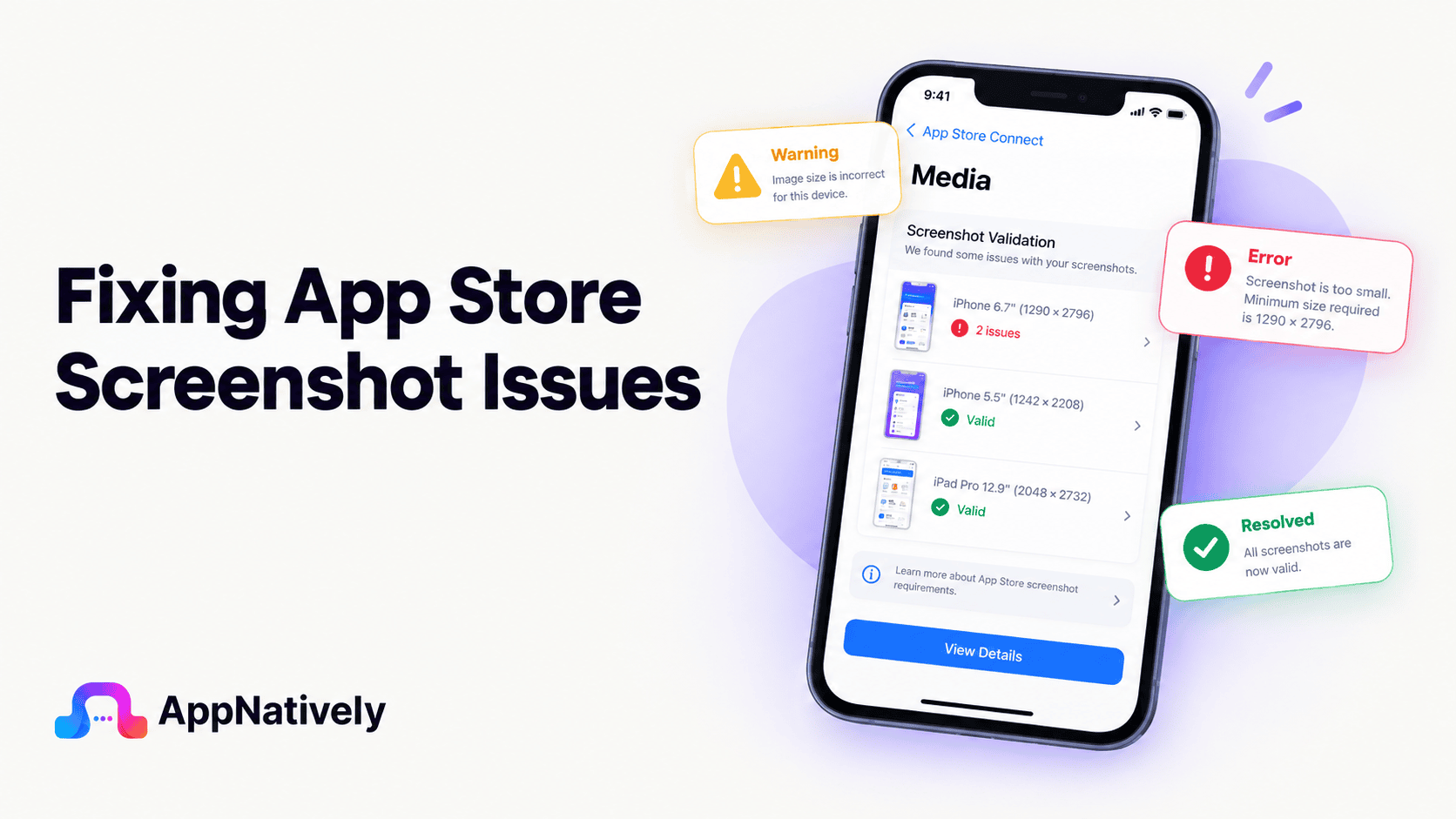 App Store Screenshots Not Showing Correctly