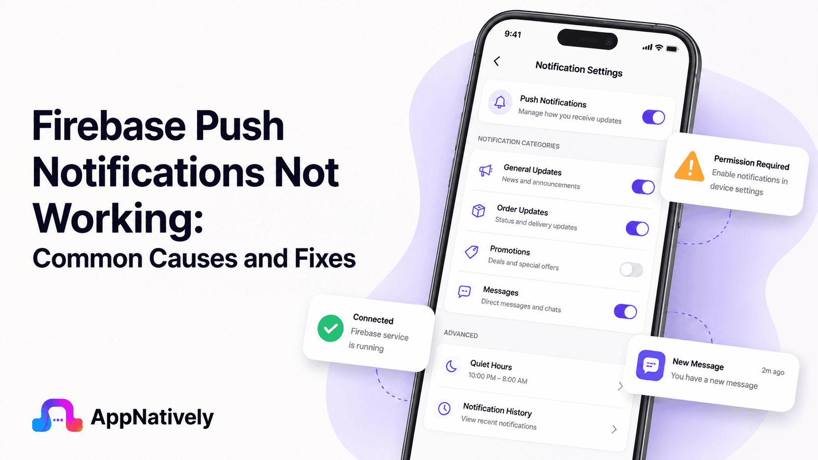Firebase Push Notifications Not Working