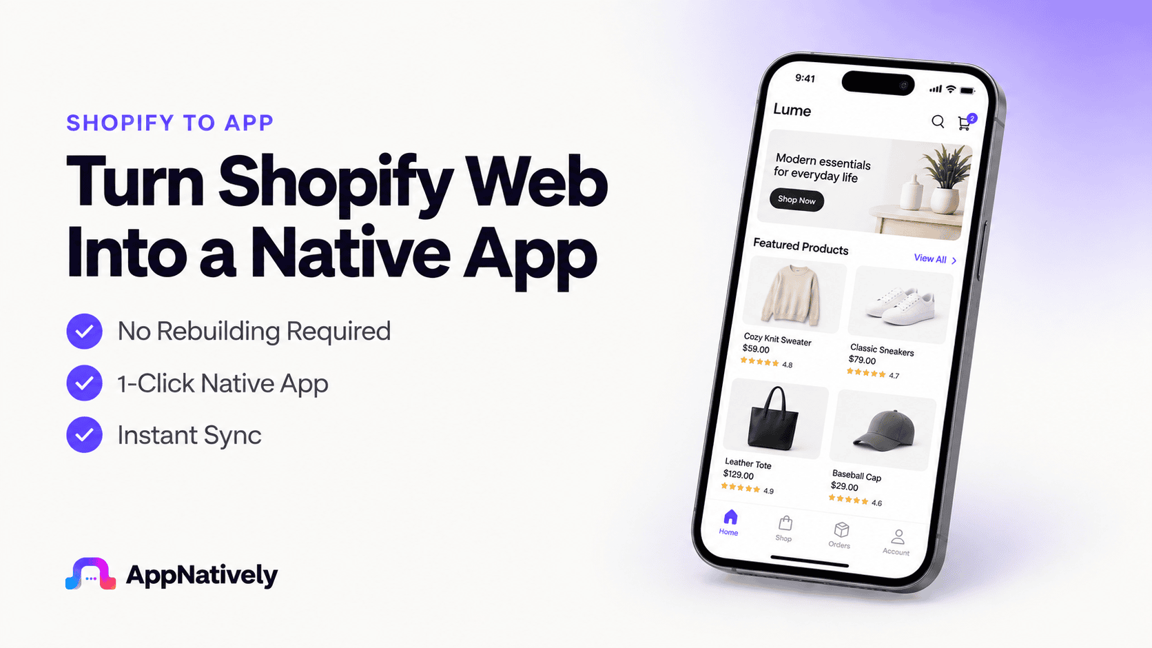 Shopify Store Could Become a Native App