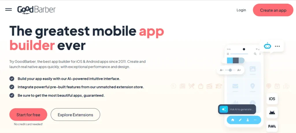 Best Free Mobile App Builders