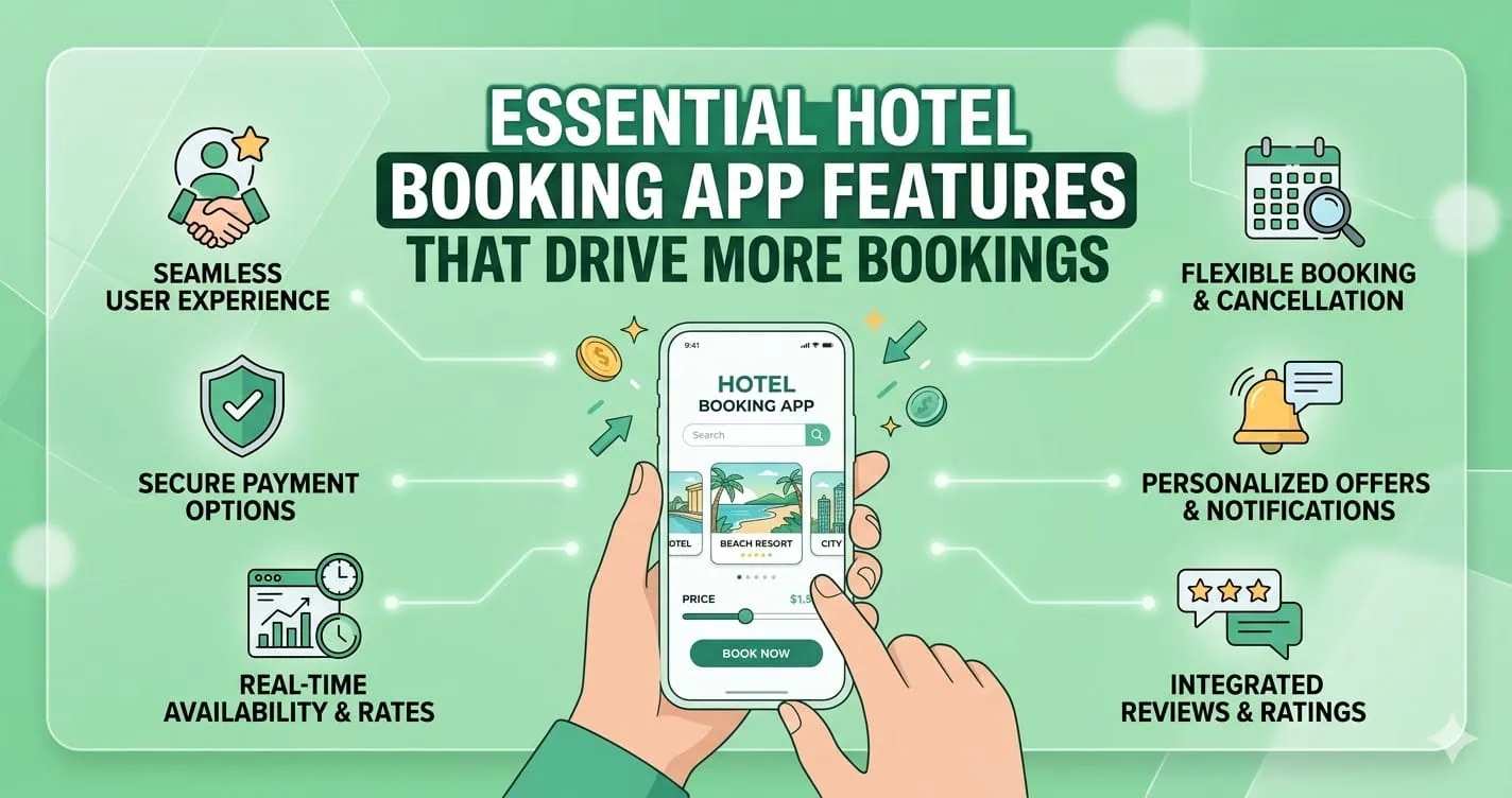 Essential Hotel Booking App Features That Drive More Bookings