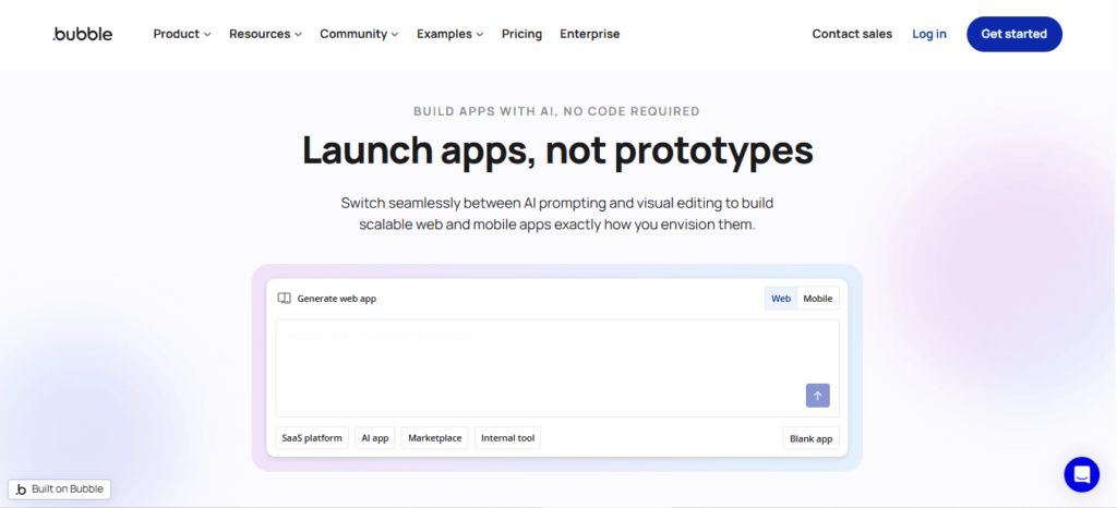 Bubble vs Glide vs AppNatively