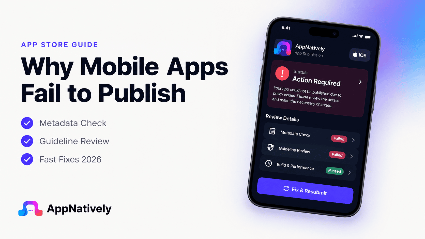 Why Your Mobile App Fails to Publish