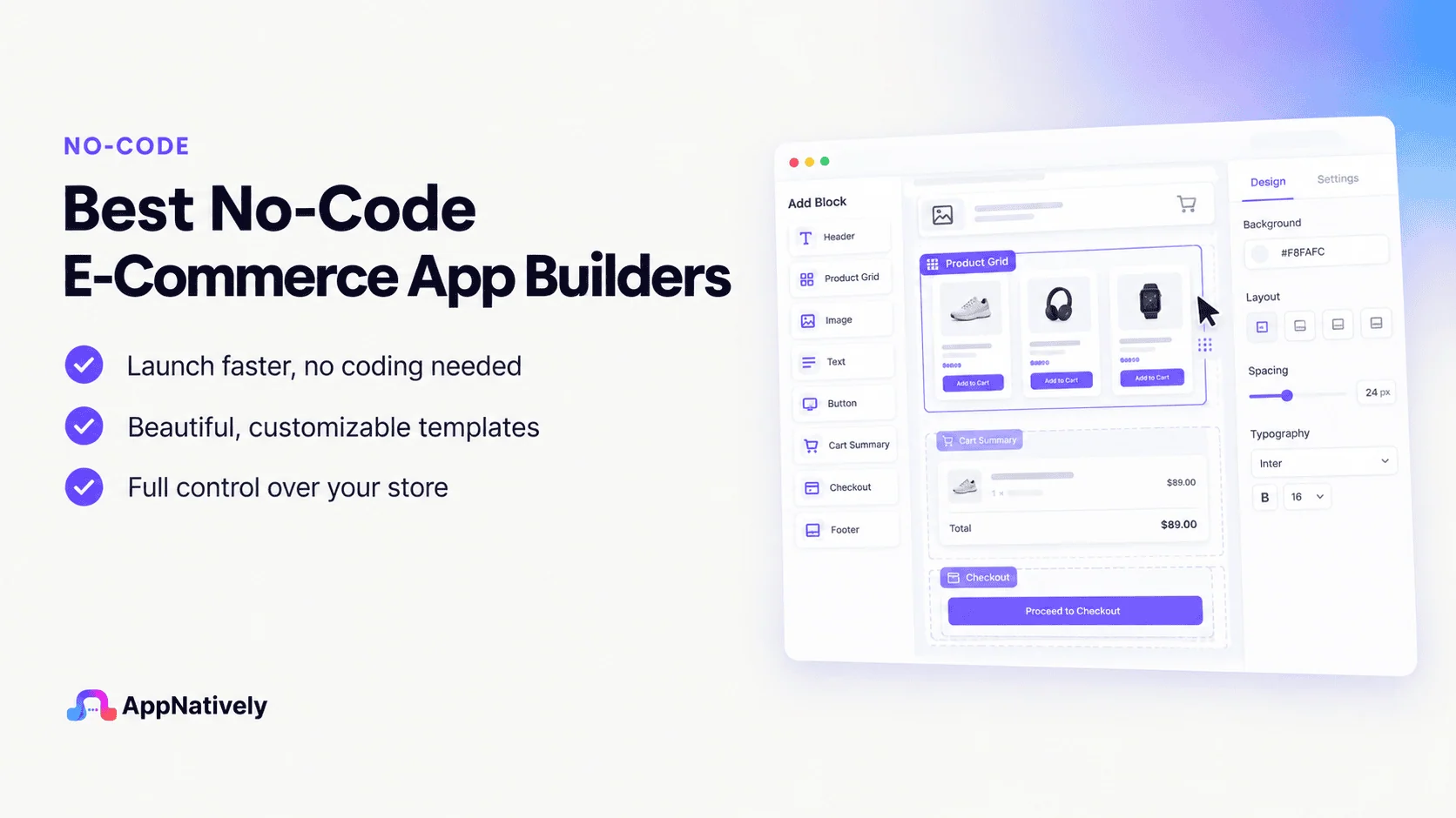 Best No-Code E-commerce App Builders